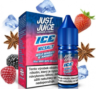 Liquid Just Juice SALT ICE Wild Berries & Aniseed 10 ml - 11 mg