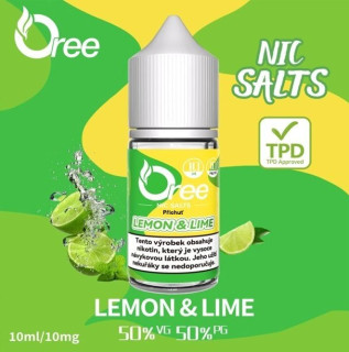 Liquid Oree SALT Lemon & Lime - Citrón a limetka 10 ml - 10 mg