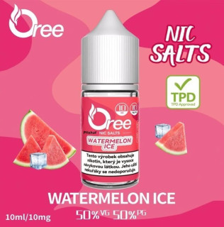 Liquid Oree SALT Watermelon Ice - Ledový meloun 10 ml - 10 mg