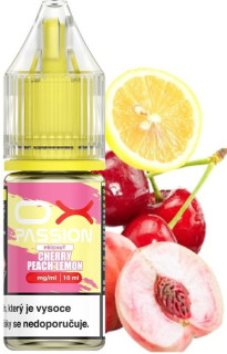 Liquid OXVA OX PASSION Salts Cherry Peach Lemon 10 ml - 10 mg