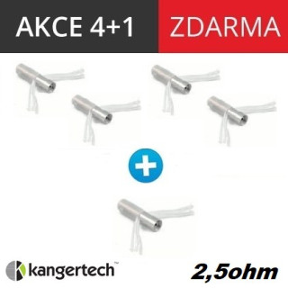 Kangertech CC/T2 žhavící hlava 2,5ohm 4+1 zdarma Tip