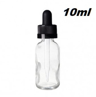 Čirá skleněná lahvička s kapátkem 10ml