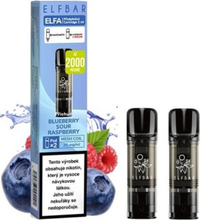 Elf Bar ELFA Pods cartridge 2Pack - Blueberry Sour Raspberry (Malina s kyselým twistem) 20mg