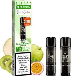Elf Bar ELFA Pods cartridge 2Pack - Kiwi Passion Fruit Guava (Kiwi, marakuja a guava) 20mg