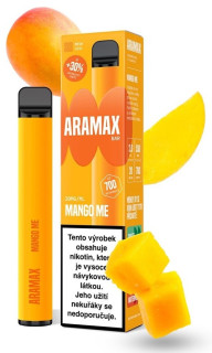 Jednorázová e-cigareta Aramax BAR 700 - Mango ME (Tropické mango) 20mg EXP: 11/2025