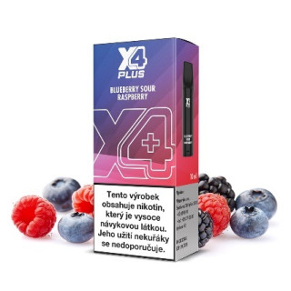 X4 Plus Pod cartridge - Blueberry Sour Raspberry (Borůvka a malina) 20mg 1ks