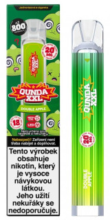 Jednorázová e-cigareta Qunda XXL - Double Apple (Mix červeného a zeleného jablka) 20mg
