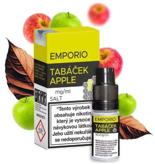 E-liquid Emporio SALT Tabáček Apple (Tabák s jablky) 10ml – 12mg