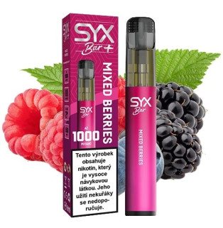 Jednorázová e-cigareta SYX BAR 1000 - Mixed Berries (Mix lesních plodů) 16,5mg