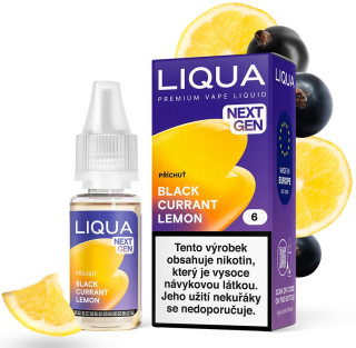 E-liquid LIQUA NextGen - Black Currant Lemon (Černý rybíz a citron) 10ml – 6mg