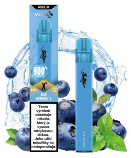 Jednorázová e-cigareta VENIX X2 - Blue Menthol-X (Borůvka a máta) 16mg