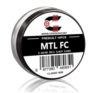 Coilology MTL Fused Clapton předmotané spirálky Ni80 0,6ohm 10ks