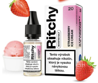 E-liquid Ritchy Salt - Strawberry Ice Cream (Jahodová zmrzlina) 10ml – 20mg