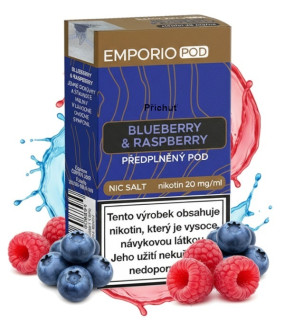 EMPORIO POD cartridge - Blueberry & Raspberry (Mix borůvky a maliny) 20mg 1Pack
