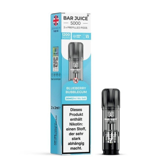 BAR Juice 5000 Pod Cartridge - Blueberry Bubblegum 20mg 2ks