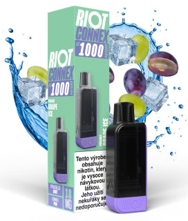 RIOT Connex 1000 přednaplněná kapsle - Grape Ice (Chladivé Hroznové Víno) – 18mg