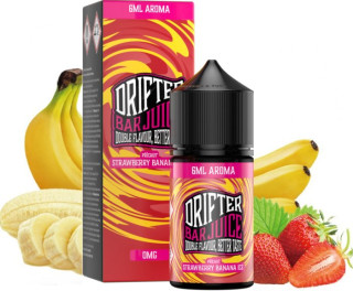 Příchuť Drifter Bar Juice Shake & Vape - Strawberry Banana ICE (Chladivý mix jahody s banánem) 6ml