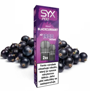 SYX POD cartridge 2Pack - Blackcurrant (Černý rybíz) 16,5mg