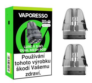 Náhradní cartridge pro Vaporesso LUXE X Dual Mesh 0,6ohm 2ml 2ks