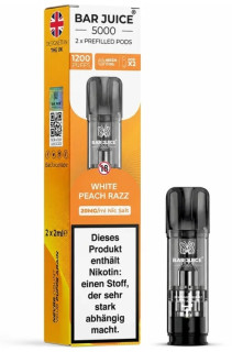 BAR Juice 5000 Pod Cartridge - White Peach Razz (Bílá broskev s malinou) 2ks Novinka – 20mg