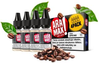 E-liquid ARAMAX Coffee Max (Káva) 4Pack 4x10ml Akce – 3mg
