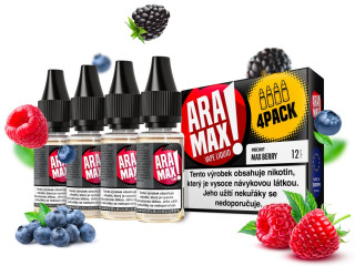 E-liquid ARAMAX Max Berry (Lesní plody) 4Pack 4x10ml Akce – 3mg