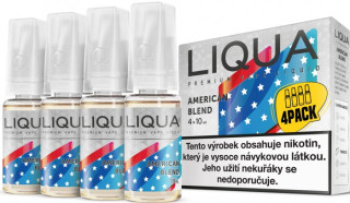 E-liquid LIQUA Elements American Blend 4Pack 4x10ml (Americký míchaný tabák) Akce – 12mg