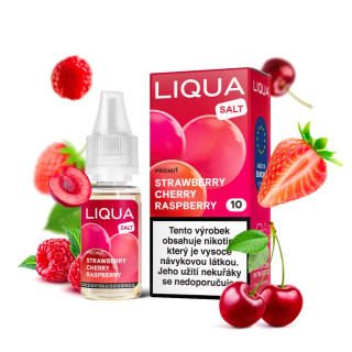 LIQUA Salt Strawberry Cherry Raspberry (Jahoda, třešeň a malina) 10ml – 10mg, U
