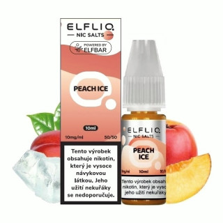 Elf Bar Elfliq - Salt e-liquid - Peach ICE - 10ml - 10mg