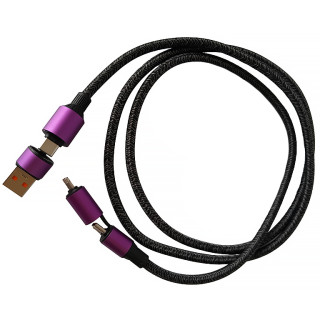 Rychlonabíjec kabel 4v1 USB-A/USB-C na USB-C/Ligh 100W 1,3m